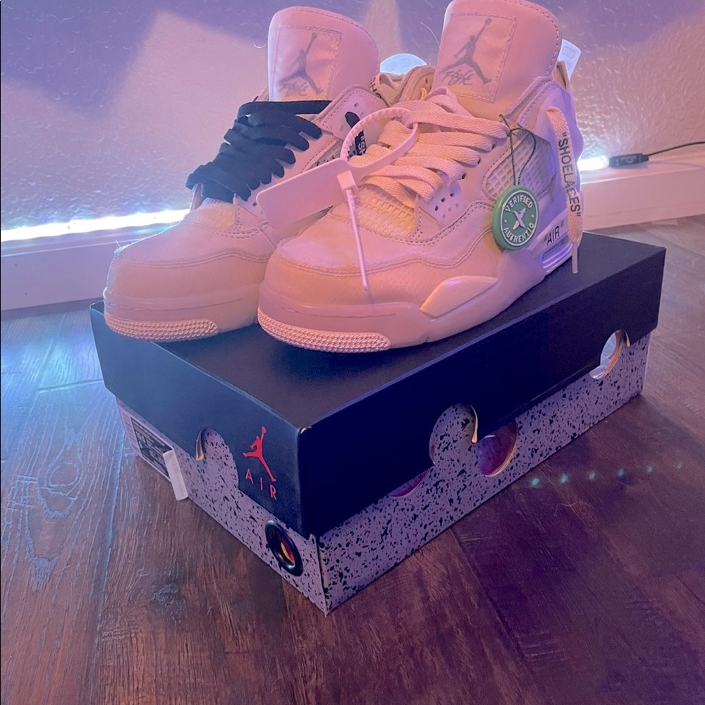 Off white Jordan 4s